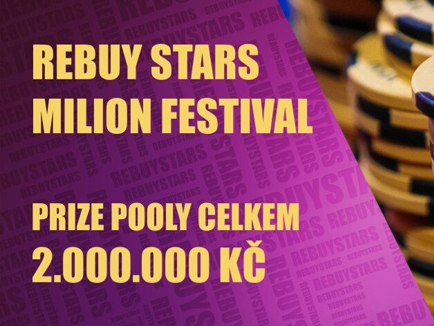 Rebuy Stars Milion Festival je zpátky! Oblíbený týdenní Speciál nabídne celkové prize pooly 2.000.00