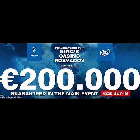 PokerNews Cup v King&#039;s! Main Event garantuje €200.000 za pouhých €250!!