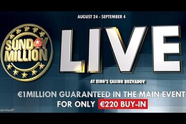 Rozvadovský Sunday Million Live nese garanci €1.000.000!
