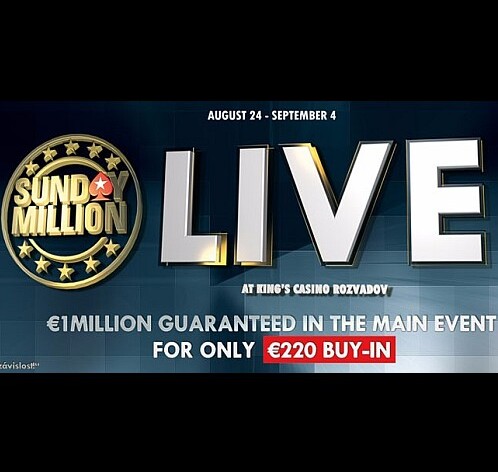 Rozvadovský Sunday Million Live nese garanci €1.000.000!