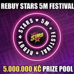 Během jediného týdne Rebuy Stars 5M Festival nabídne 5.000.000 korun! 