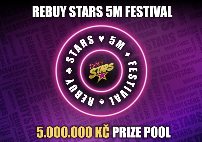 Rebuy Stars v září zdvojnásobuje prize pool High Rolleru na 1.000.000 korun!