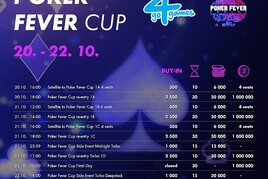 Go4games: Druhý podzimní Poker Fever nese znovu milionovou garanci