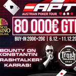 Ve středu odstartuje poslední velký turnaj na Slovensku roku 2017 – Austrian Poker Tour €80K GTD