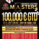 Poslední bodované Banco Casino Masters €100K GTD už příští týden