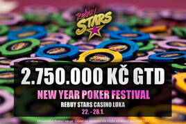 Rebuy Stars New Year Festival celkem garantuje 2.750.000 korun!
