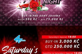 O víkendu v Hodolanech Ladies Night 75K GTD čtvrtmilionový sobotní speciál