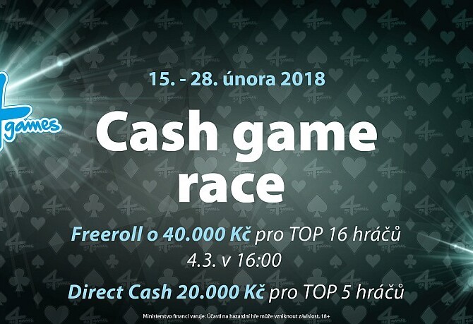 Cash Game Race v Hodolanech o garantovaných 60.000 Kč