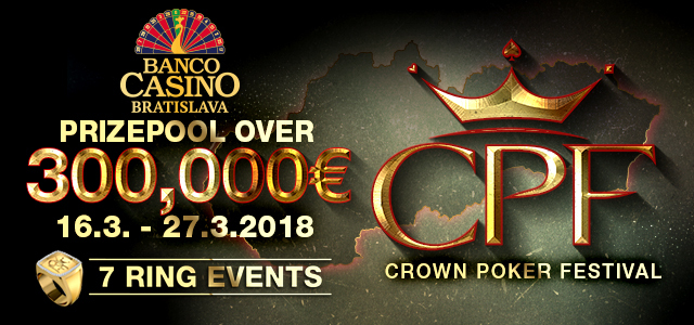 Známe program Crown Poker Festivalu s historicky největší garancí – Main Event nabídne €200.000 GTD!