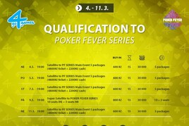 Kvalifikace do Poker Fever Series Main Event a High Rolleru
