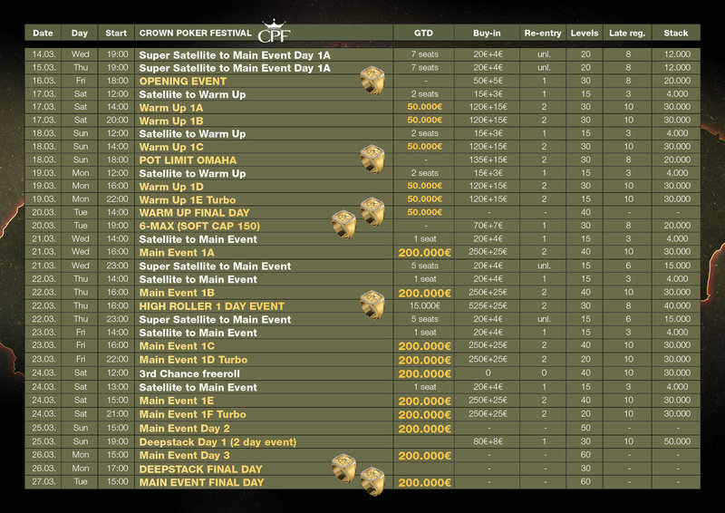 ScheduleCrownPokerFestival