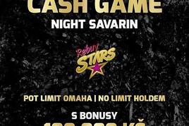 Jedinečná Cash Game Night v centru Prahy s bonusy 100.000 Kč v Rebuy Stars Casinu Savarin