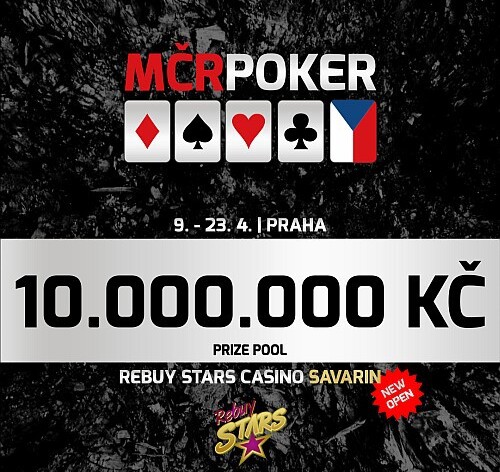 MČR v pokeru s celkovou garancí 10M míří v dubnu do Savarinu!