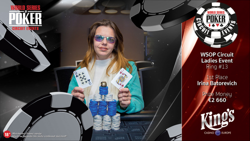 WSOPC Ladies winner Irina Batorevich