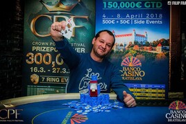 Banco Bratislava: Prsten z High Rolleru pro Jozefa Krajana a den 1B Main Eventu €200K GTD