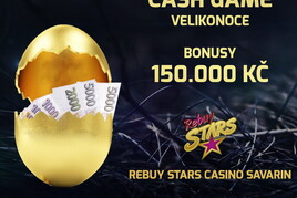 Bláznivé Cash Game Velikonoce v Rebuy Stars s bonusem 150.000 Kč