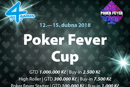 Ani v dubnu nechybí v Hodolanech Poker Fever Cup 1M GTD!