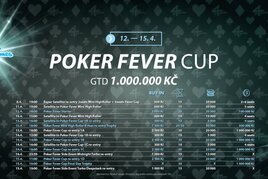 Dubnový Poker Fever Cup začíná v Olomouci již dnes!