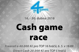 Dubnový Cash Game Race v Hodolanech