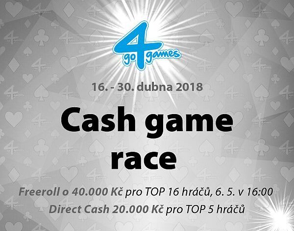 Dubnový Cash Game Race v Hodolanech