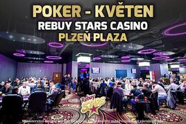 Rebuy Stars Casino Plaza v Plzni v květnu rozdá na turnajích celkem 1.400.000 korun!