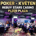 Rebuy Stars Casino Plaza v Plzni v květnu rozdá na turnajích celkem 1.400.000 korun!
