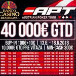 Už dnes startuje v Bancu boj o titul šampiona Austrian Poker Tour €40K GTD!