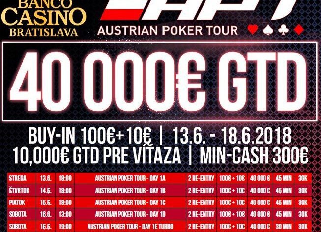 Víkendové turnaje v Bancu vás rozehřejí před blížící se Austrian Poker Tour!