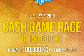 Červnová poker Cash Game Race v Hodolanech o 150.000 Kč