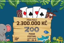 ZOO poker festival přiváží do Savarinu týden plný zábavných speciálů s prize pooly 2.300.000 korun