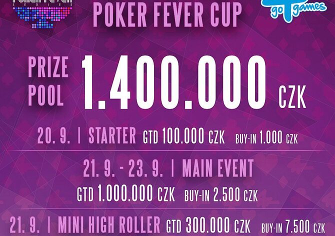 V září se v Go4games znovu objeví Poker Fever Cup s milionovým prizepoolem