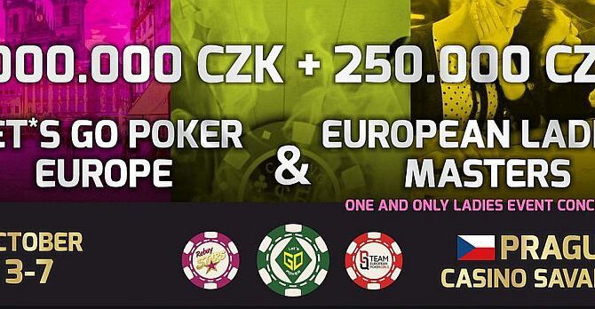 Savarin: Unikátní Ladies event o celkem 1.250.000 Kč. Jeden stack=dva turnaje