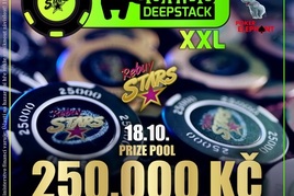 JUMBO DeepStack o 250.000 Kč ve čtvrtek ovládne Rebuy Stars v Plzni!