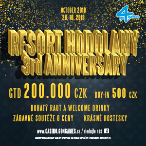 Go4games: Resort Hodolany oslaví v pátek své třetí výročí narozeninovým eventem!