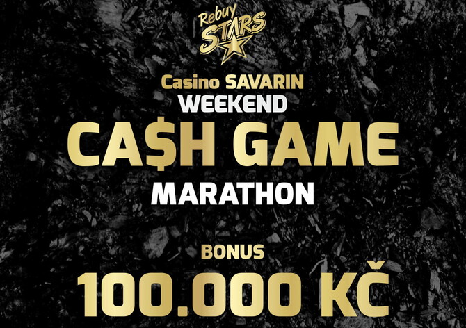 Nově: Víkendový Cash Game maraton na Savarinu mění rozdělení 100.000 Kč bonusu