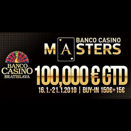 Banco Casino Masters €100.000 GTD se vrací do Bratislavy začátkem roku 2019!