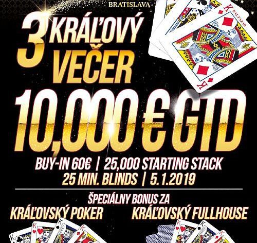 Tři králové přinesou do Banco Casina Bratislava garanci €10.000 jen za €60