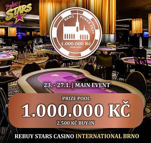 Turnaj jako Brno o 1.000.000 Kč ovládne nové Rebuy Stars Casino International!