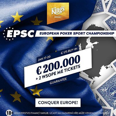 Main Event EPSC v King&#039;s garantuje €200.000