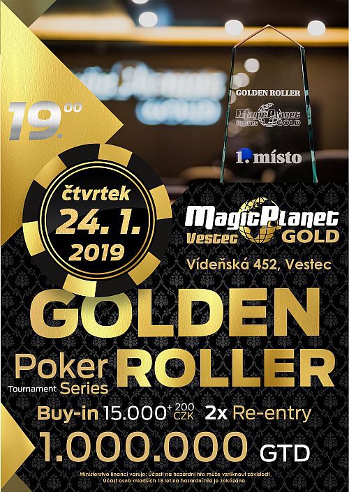 poker plakát golden roller 24012019