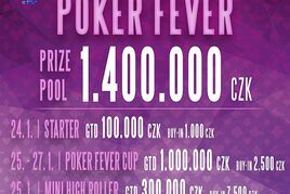 Poslední lednový víkend míří do G4G Hodolany oblíbený Poker Fever Cup 1M GTD!