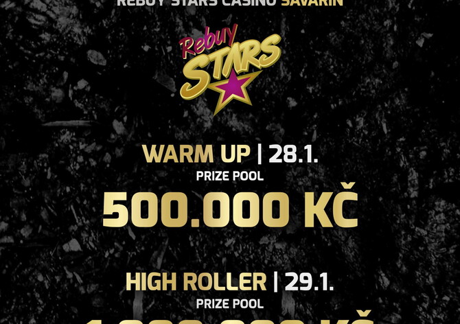 Celkem 2.000.000 Kč za čtyři dny čeká na turnajích v Savarinu! High Roller slibuje milion! 