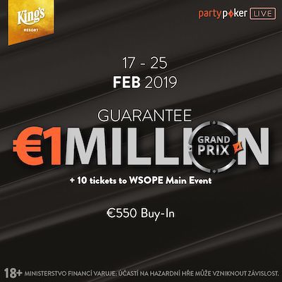 pp Grand Prix Million King&#039;s: Za €550 o více než milion evropských