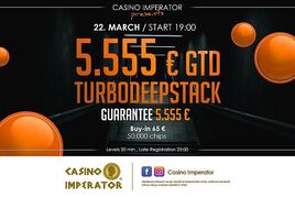 Víkend v Imperatoru: Turbo Deepstack 145K GTD a VIP cash game!