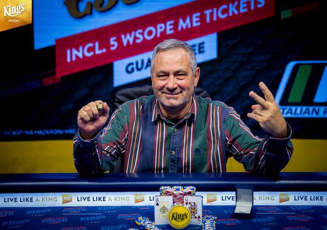 WSOPC prsten ze Seniors eventu putuje do Itálie. Dva Češi ITM!