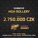 High Rollery o luxusní 2.750.000 Kč přináší v dubnu Rebuy Stars!