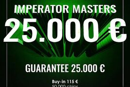 V Imperatoru dnes Bounty s garancí €6.345, v sobotu odstartuje Imperator Masters €25K!