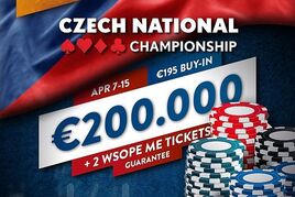 Czech National Championship v King&#039;s nese garanci €220.700!