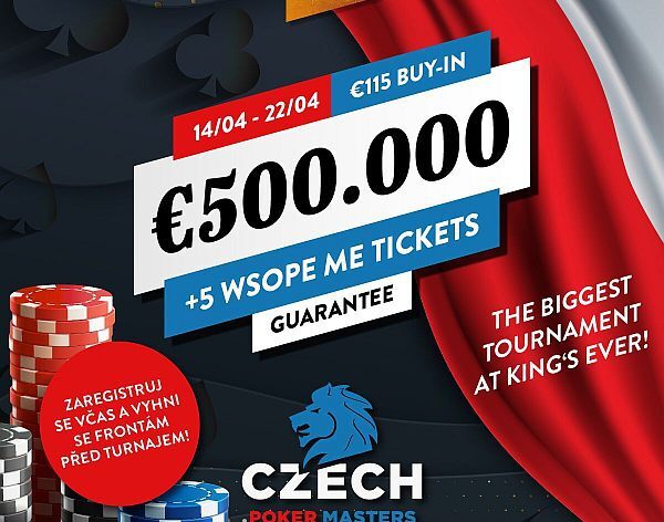 Rekordní Czech Poker Masters startuje v King&#039;s už v neděli!