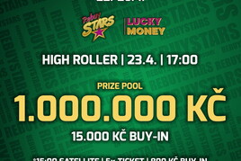 Úterní High Roller v RS na Lukách přináší boje o 1.000.000 korun od 17:00!